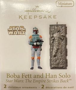 Star Wars Hallmark Boba Fett and Han Solo