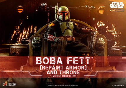 Star Wars Hot Toys Star Wars Boba Fett Repaint Armor & Throne