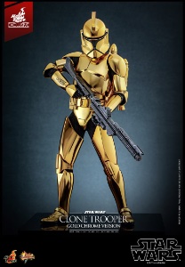 Star Wars Hot Toys Star Wars Clone Trooper (Gold Chrome)