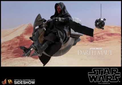 Star Wars Hot Toys Star Wars Darth Maul with Sith Speeder