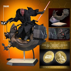 Star Wars Hot Toys Star Wars Darth Maul with Sith Speeder (Special Edition - TPM)