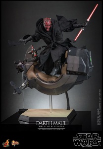 Star Wars Hot Toys Star Wars Darth Maul with Sith Speeder (TPM)