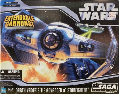 Star Wars The Saga Collection Darth Vader's TIE Advanced x1 Starfighter