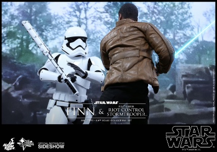 Star Wars Hot Toys Star Wars Finn & First Order Riot Control Stormtrooper Set