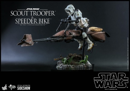 Star Wars Hot Toys Star Wars Scout Trooper & Speeder Bike (ROTJ)