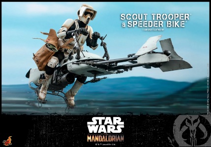 Star Wars Hot Toys Star Wars Scout Trooper & Speeder Bike (The Mandalorian)