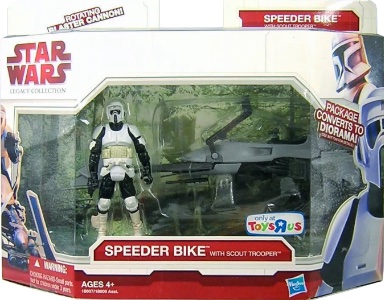 Star Wars Legacy Collection Speeder Bike with Scout Trooper