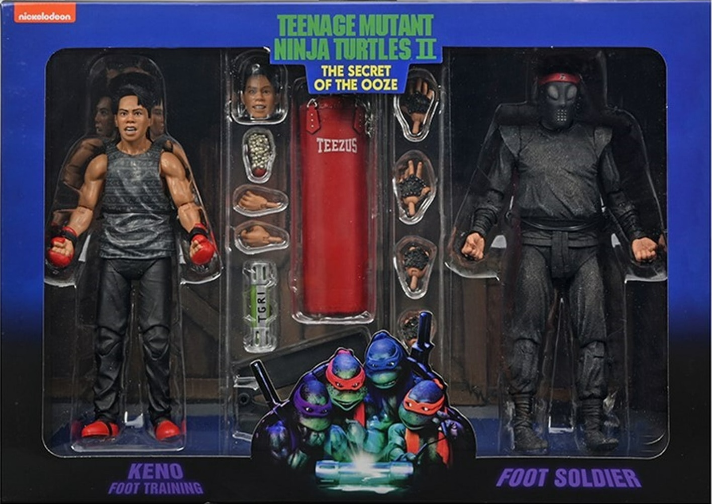 NECA TMNT 2: Secret of the Ooze - 7 Scale Action Figures - Foot Training  Keno & Ooze Foot Soldier
