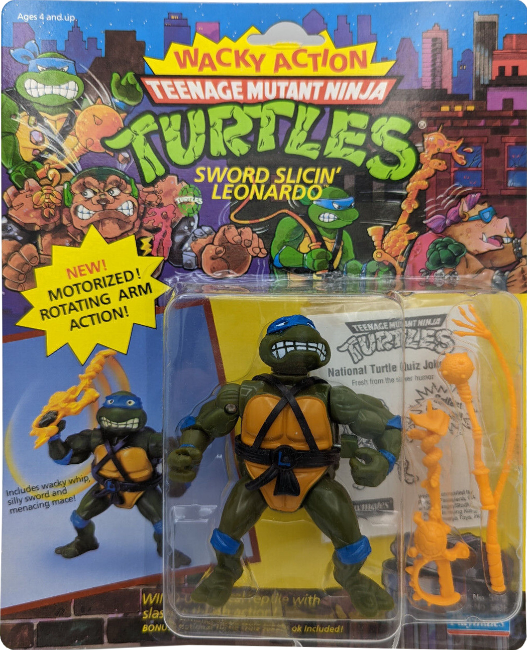 Scootin' Leo Teenage Mutant Ninja Turtles TMNT 2003 Playmates MOSC