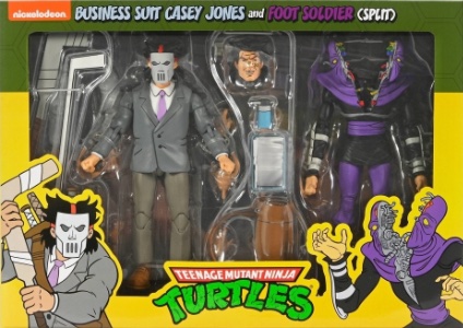 Teenage Mutant Ninja Turtles NECA Business Suit Casey Jones & Split Foot Soldier (Cartoon)