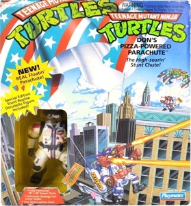 Teenage Mutant Ninja Turtles Playmates Don's Pizza Powered Parachute