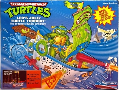 Teenage Mutant Ninja Turtles Playmates Leo's Jolly Turtle Tubboat