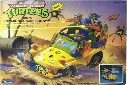 Teenage Mutant Ninja Turtles Playmates Mike's Kowabunga Surf Buggy