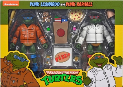 Teenage Mutant Ninja Turtles NECA Punk Leonardo and Punk Raphael