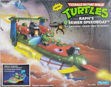 Teenage Mutant Ninja Turtles Playmates Raph's Sewer Speedboat