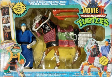 Teenage Mutant Ninja Turtles Playmates Samurai Rebel War Horse with Rebel Soldier (Movie III)