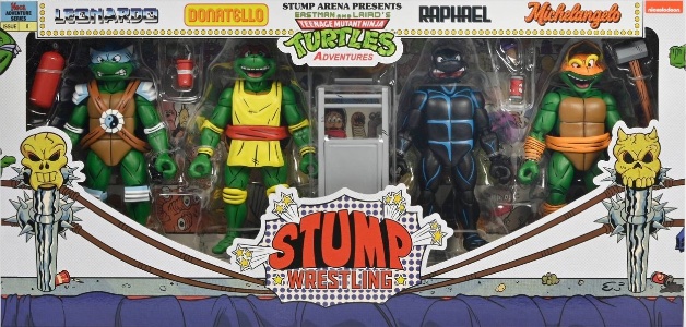 Teenage Mutant Ninja Turtles NECA Stump Wrestling Turtles 4 Pack (Comics)