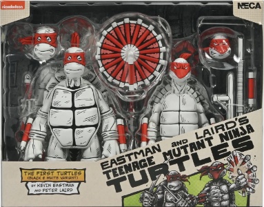 Teenage Mutant Ninja Turtles NECA The First Turtles 2 Pack (Black & White - Mirage Comics)