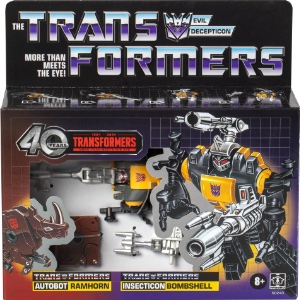 Transformers Vintage G1 Reissue Bombshell & Ramhorn (40th Anniversary)