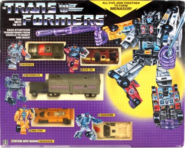 Transformers G1 Menasor