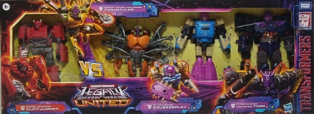 Transformers Legacy United Versus 4-Pack (Cliffjumper, Tarantulas, Squeezeplay, Tarn)