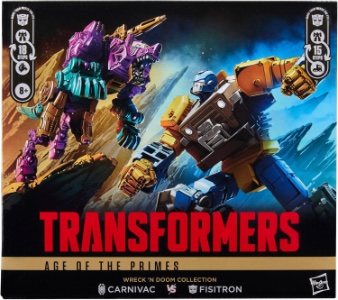 Transformers Age of Primes Wreck ‘n Doom Collection Fisitron and Carnivac